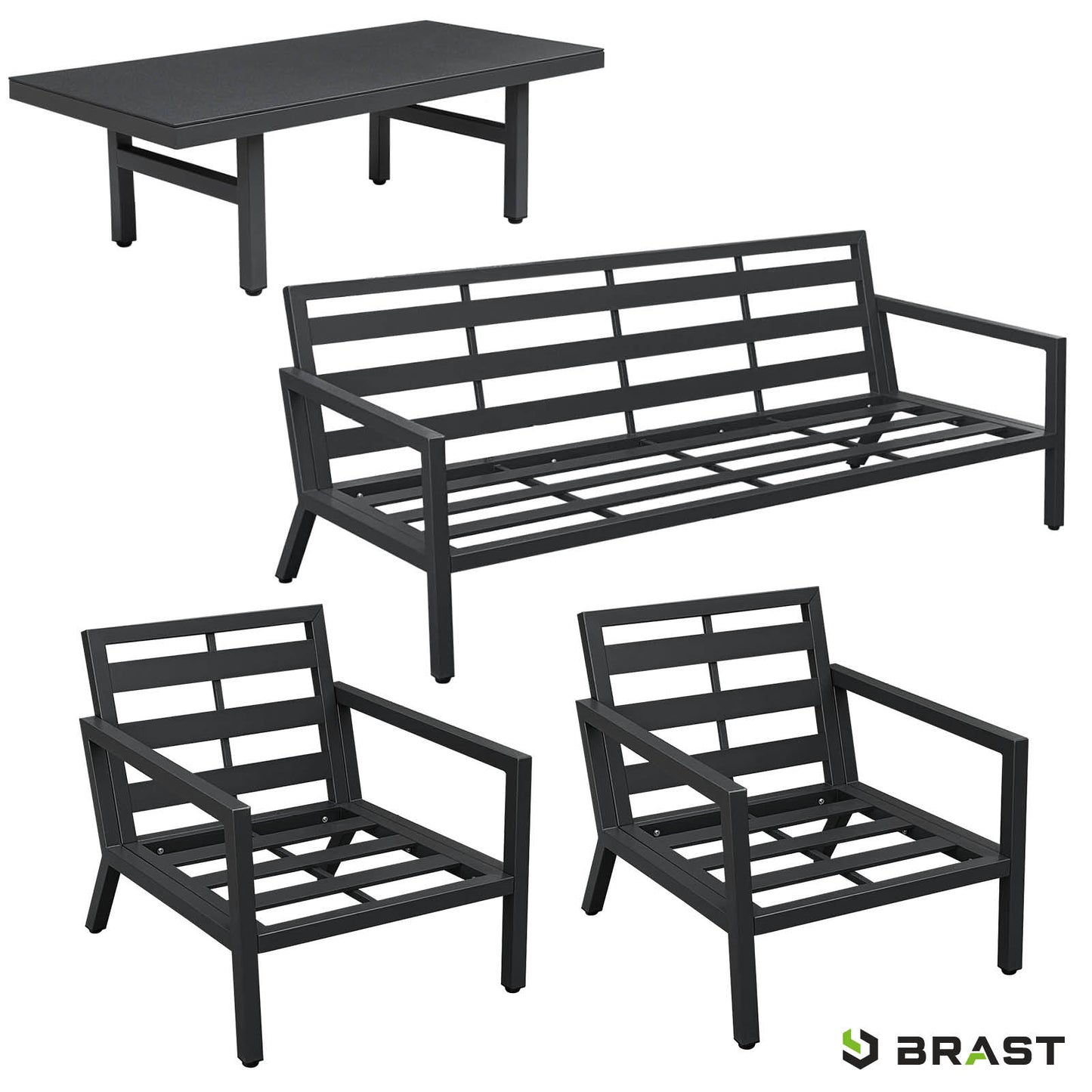 BRAST Alu Gartenmöbel Lounge Set ADRIA Casa