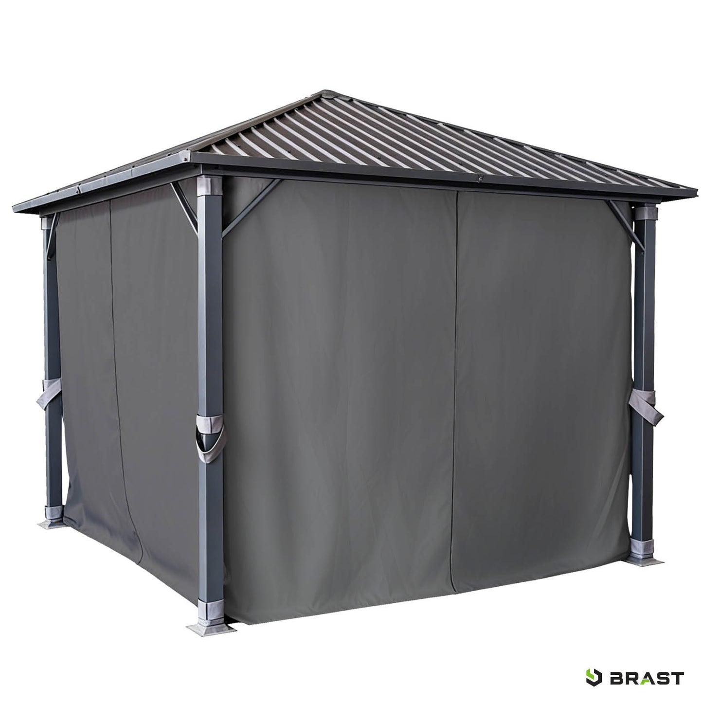 Alu Pavillon MIAMI mit Stahldach 3x3 inkl. LEDs