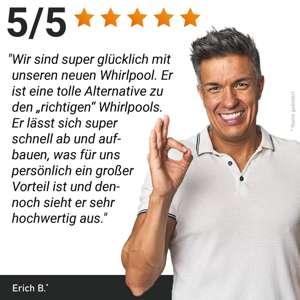 BRAST Mspa Whirlpool OSLO Maxi Set 6 Personen mit LED