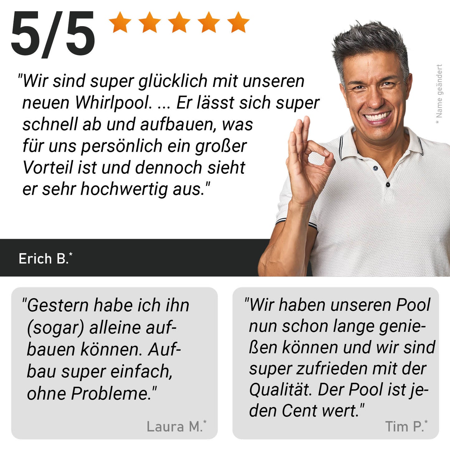 Aufblasbarer runder BRAST MSpa Whirlpool für 6 Personen in Dunkelgrau mit blauer Innenausstattung.