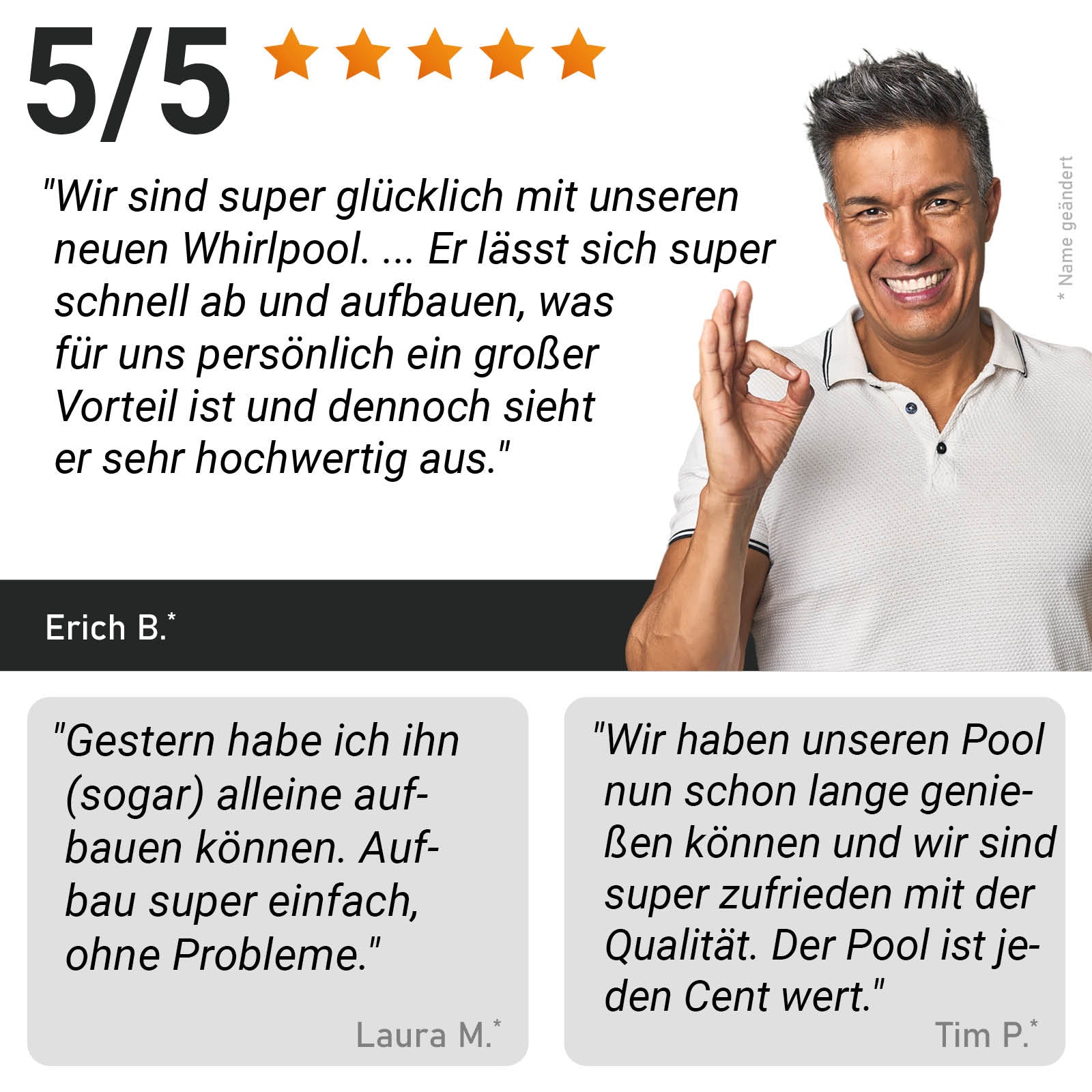 Aufblasbarer runder BRAST MSpa Whirlpool für 6 Personen in Dunkelgrau mit blauer Innenausstattung.
